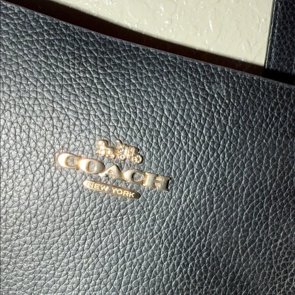 Coach Black Leather Mollie Tote- fair condition ~ As Is💕 - Picture 5 of 12
